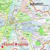3 csillagos Hotel Regina Budapest - térkép